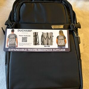 Duchamp Black Modern Urban Backpack
